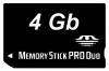 Memory Stick PRO Duo 4 Gb